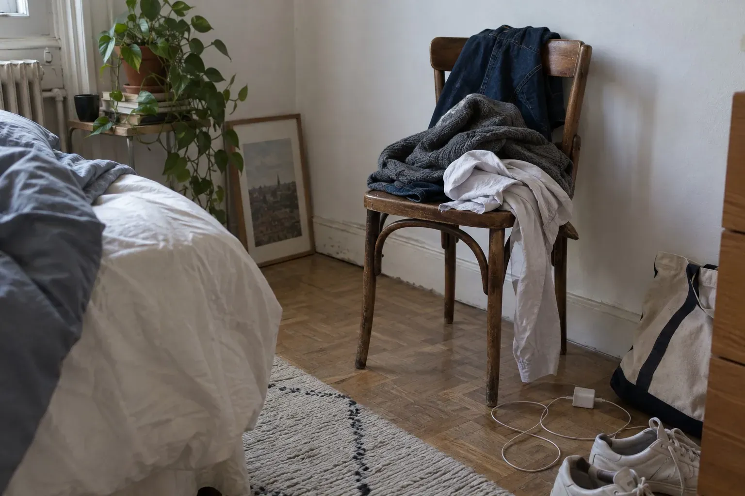 Chaise chargée de vêtements : 3 traits de caractère que cette habitude révèle, et pas seulement du désordre