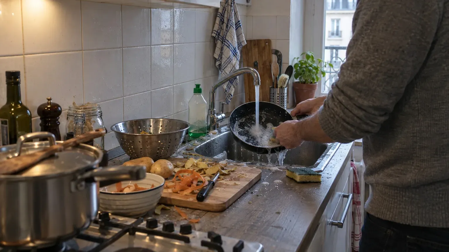 Faire la vaisselle en cuisinant : pourquoi ce réflexe en dit long sur votre rapport au contrôle, selon les psychologues